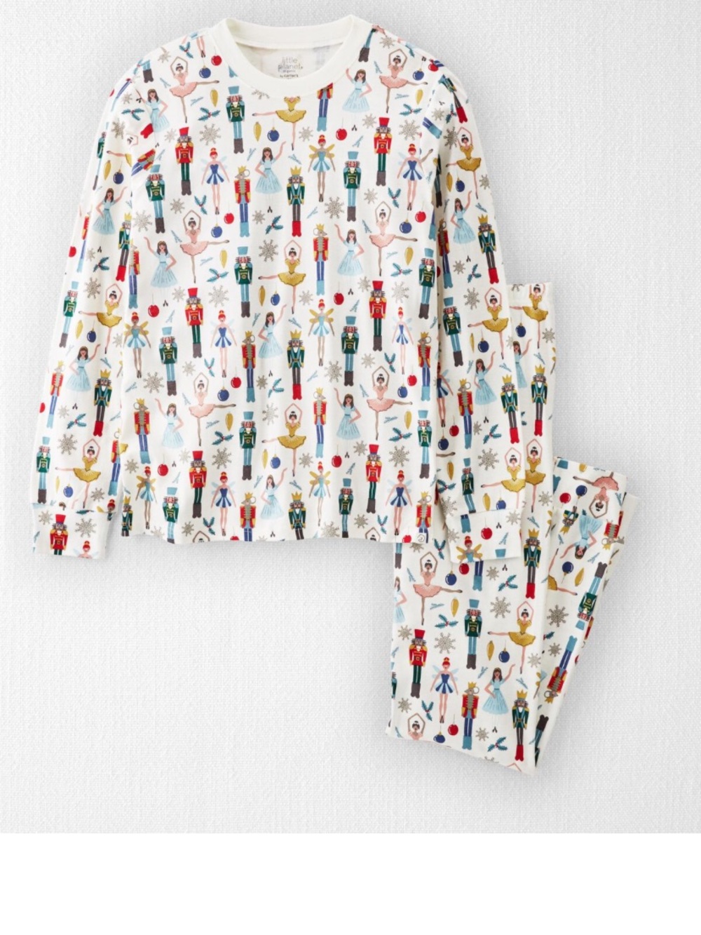 Carter’s Adult Organic Nutcracker Print Pajama Set